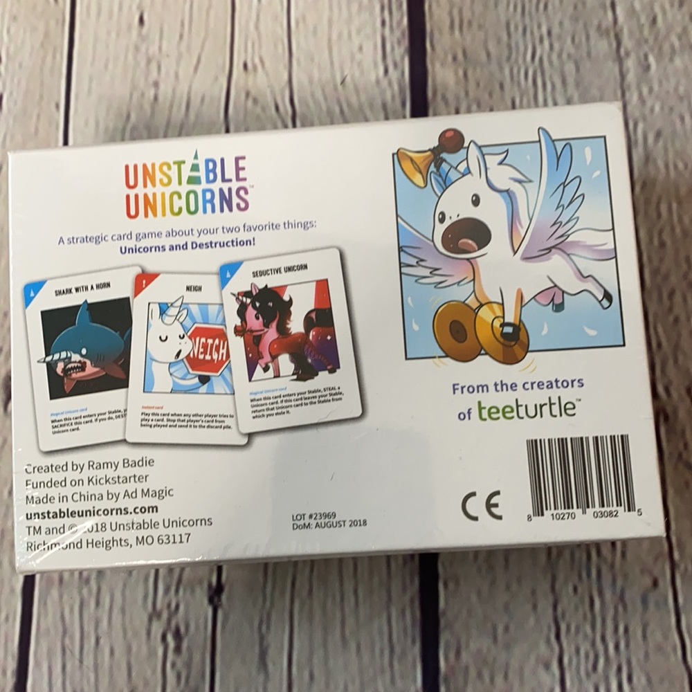 Unstable Unicorn card game in wrapper unopened - Picture 2 of 3
